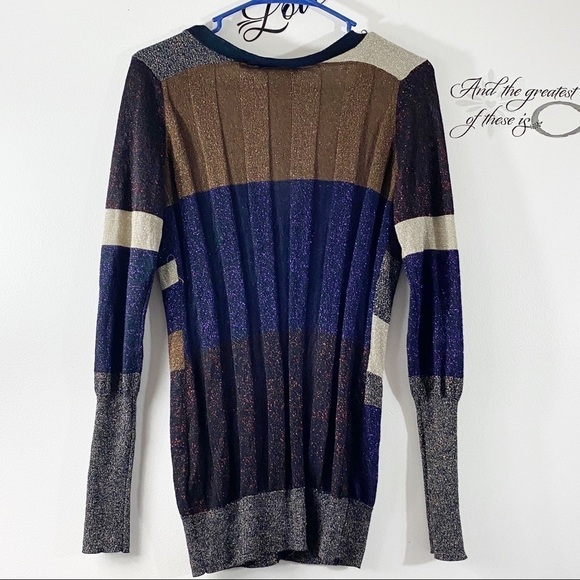 Simply Vera wang metallic multicolored cardigan - Picture 3 of 8
